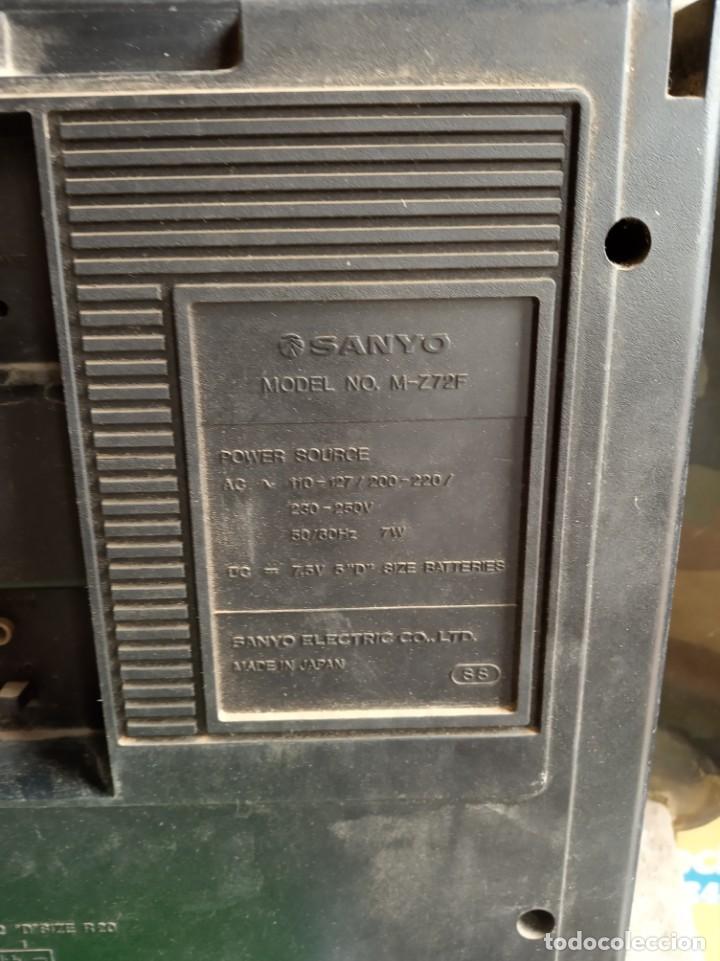 Radios antiguas: Radio cassete antiguo Sanyo - Foto 5