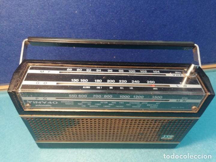 Radios antiguas: RADIO TRANSISTOR MARCA ITT TRES BANDAS MODELO TINY 40 FUNCIONA - Foto 5
