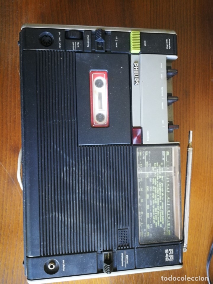 Radios antiguas: Radio casete Philips RR242 - Foto 1