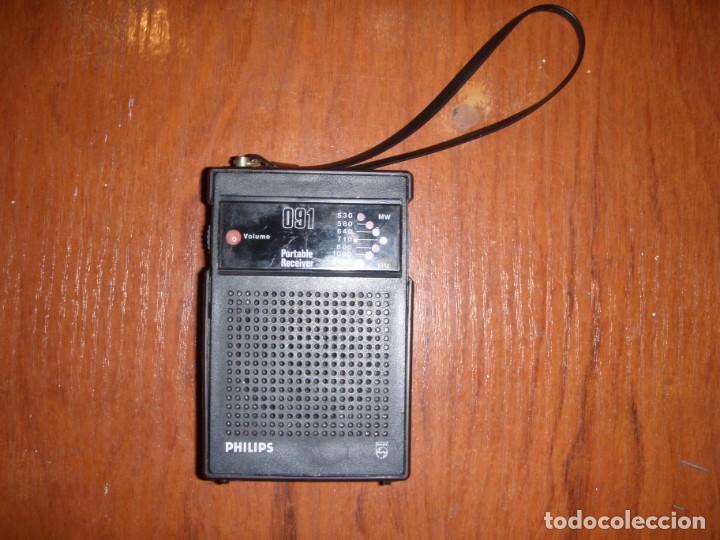 Radios antiguas: RADIO TRANSISTOR PHILIPS 091 FUNCIONA MUY BIEN - Foto 1