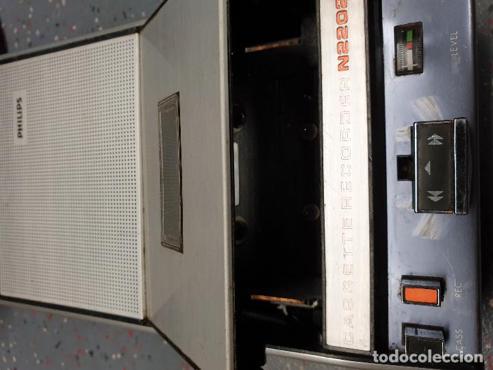 Radios antiguas: CASSETTE GRABADOR PHILIPS N2202 - Foto 2