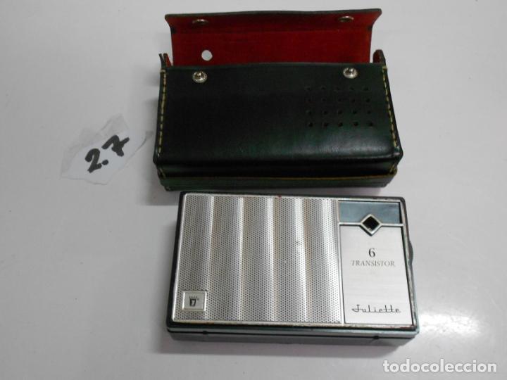 Radios antiguas: ANTIGUO TRANSISTOR JULIETTE EN BUEN ESTADO FUNCIONANDO CON FUNDA - Foto 1