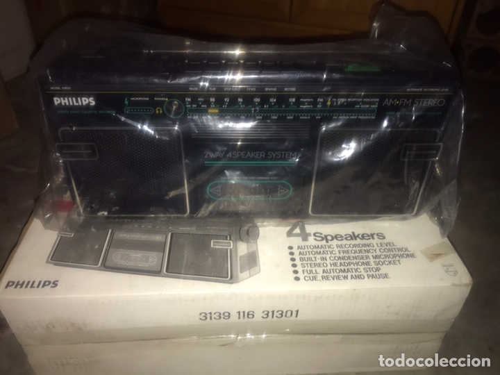 Radios antiguas: Radio cassette philips - Foto 1