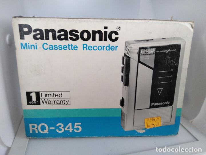 Radios antiguas: PANASONIC RQ-345 Mini Cassette Recorder Player - Foto 2