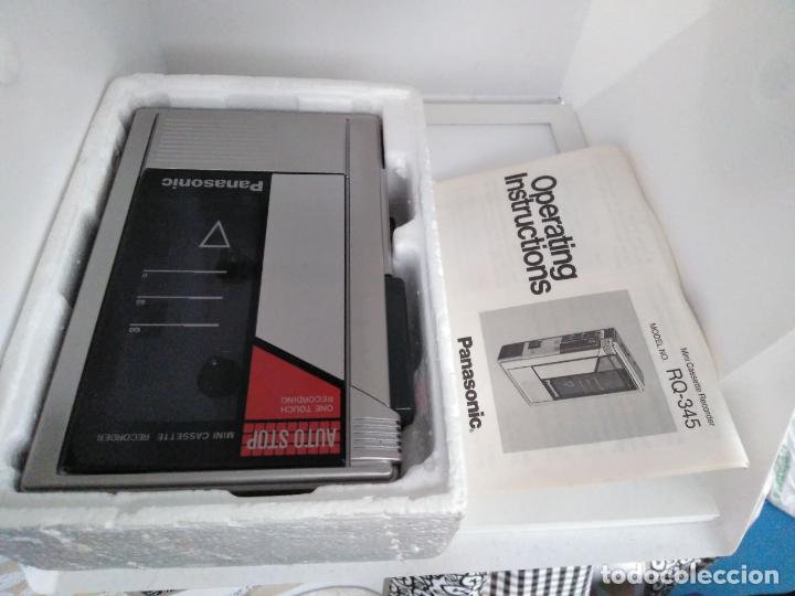 Radios antiguas: PANASONIC RQ-345 Mini Cassette Recorder Player - Foto 9