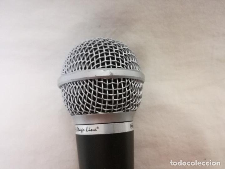 Radios antiguas: MICROFONO MIC IMG STAGE LINE DYNAMIC (FUNCIONANDO) - Foto 9