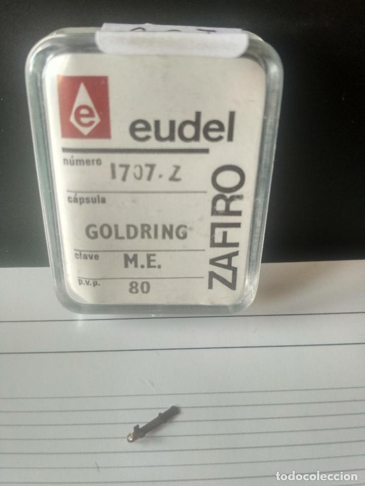 Radios antiguas: AGUJA TOCADISCOS EUDEL 1707-Z GOLDRING M.E. 80 SIN USO - Foto 1