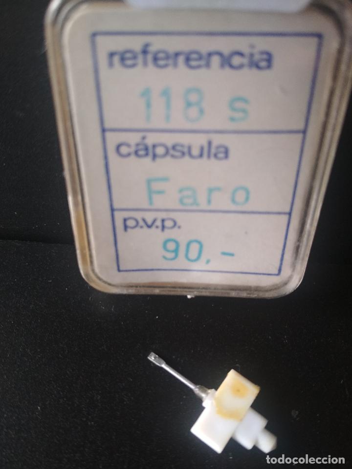 Radios antiguas: AGUJA TOCADISCO PROSELCO REF 118 S CAPSULA FARO COMPATIBLE SIN USO - Foto 1