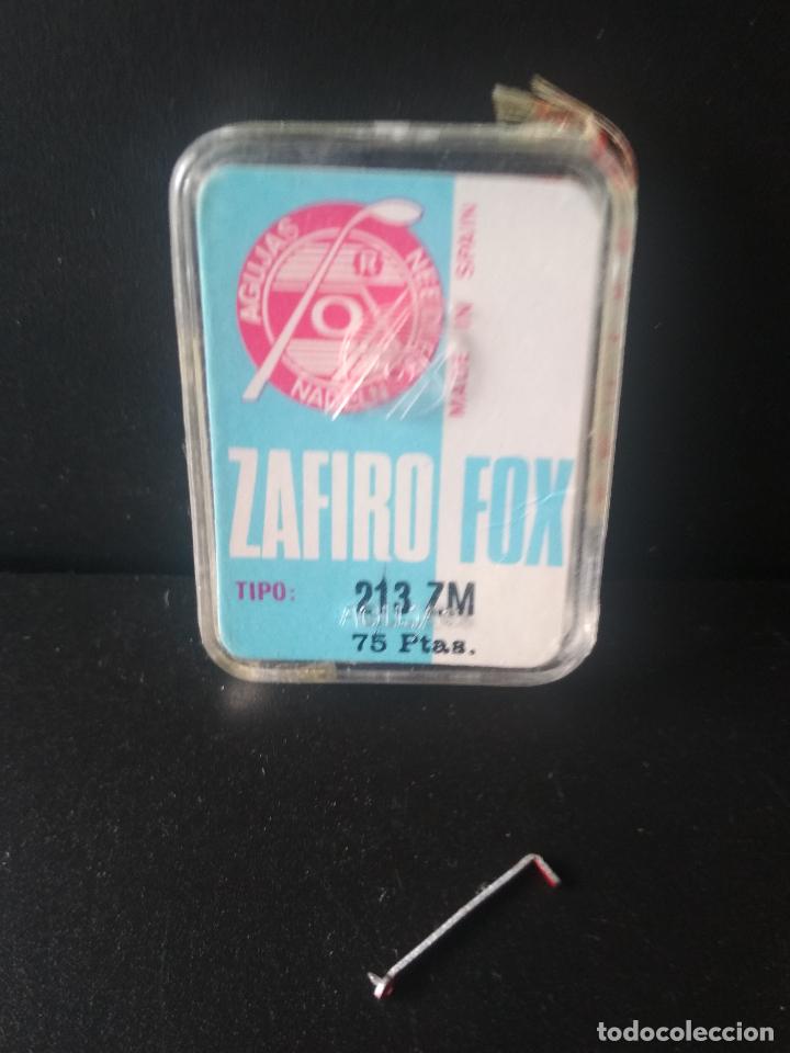 Radios antiguas: AGUJA TOCADISCOS FOX ZAFIRO REF 213ZM SIN USO - Foto 1