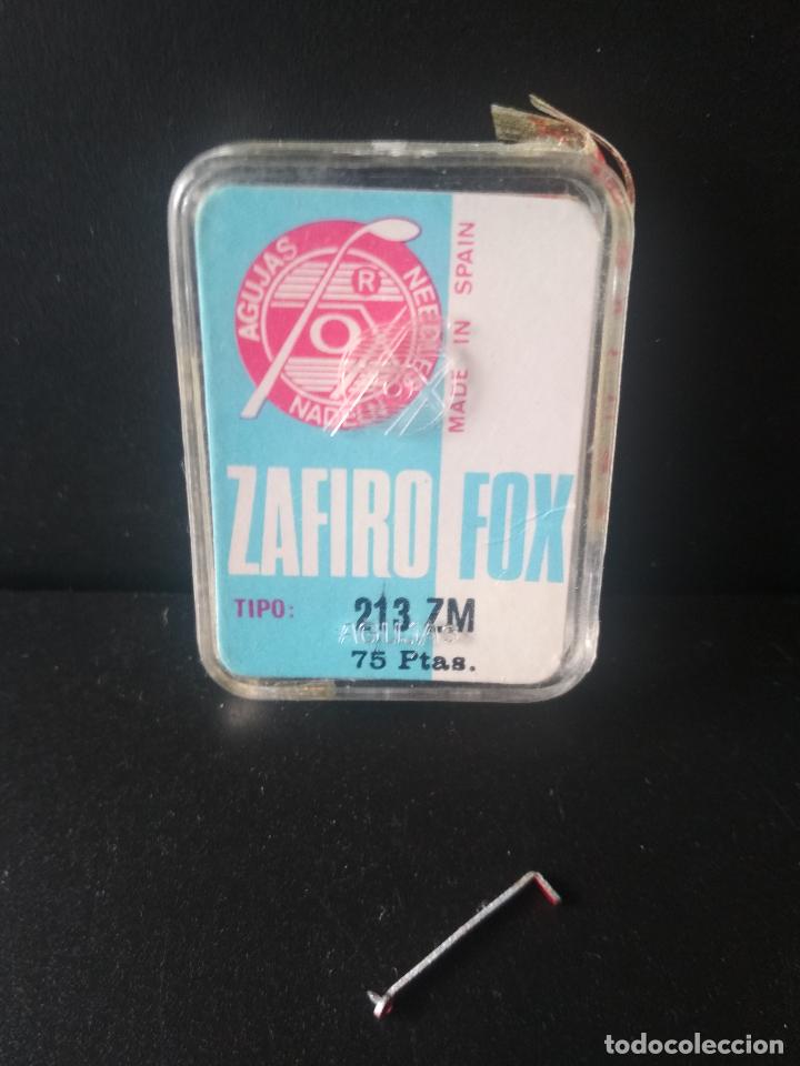 Radios antiguas: AGUJA TOCADISCOS FOX ZAFIRO REF 213ZM SIN USO - Foto 1