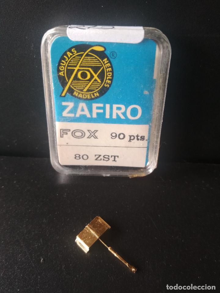 Radios antiguas: AGUJA TOCADISCOS FOX ZAFIRO REF 80 ZST SIN USO - Foto 1