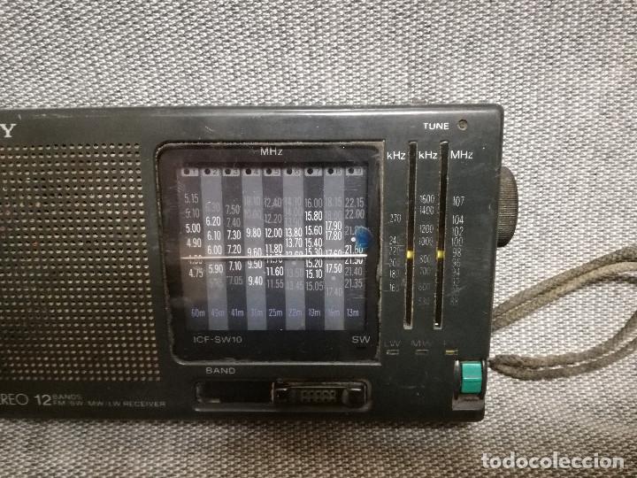 Radios antiguas: RADIO SONY ICF-SW10 - 12 BANDAS (FUNCIONA) - Foto 3