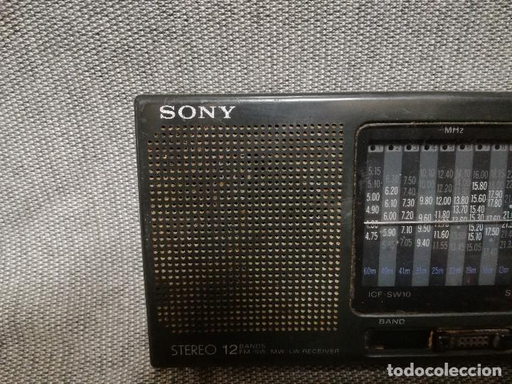 Radios antiguas: RADIO SONY ICF-SW10 - 12 BANDAS (FUNCIONA) - Foto 5