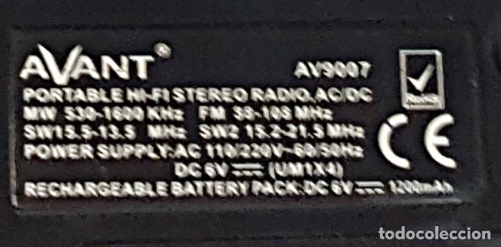 Radios antiguas: Radio con USB/SD AVANT AV-9007. - Foto 5