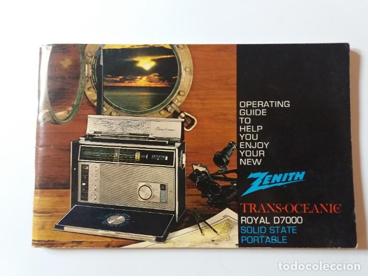 Radios antiguas: RADIO ZENITH TRANSOCEANIC ROYAL D7000Y - Foto 5