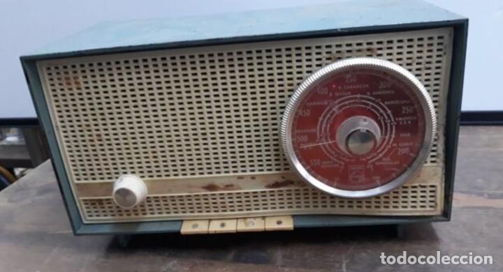 Radios antiguas: RADIO PHILIPS..DIAL EN ROJO.VINTAGE. - Foto 1
