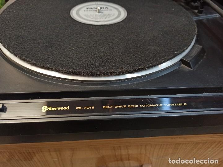 Radios antiguas: Tocadiscos Sherwood PD-701 B. - Foto 3