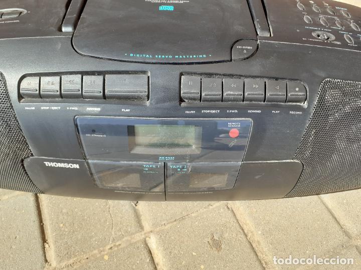 Radios antiguas: RADIO CASSETTE THOMSON TM 9361 CD FUNCIONANDO - Foto 3