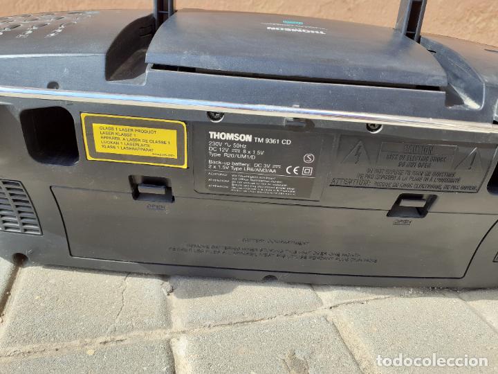Radios antiguas: RADIO CASSETTE THOMSON TM 9361 CD FUNCIONANDO - Foto 5
