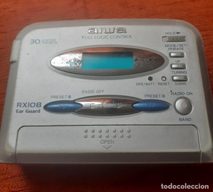 Radios antiguas: radiocassette Walman AIWA RX-108 - Foto 1