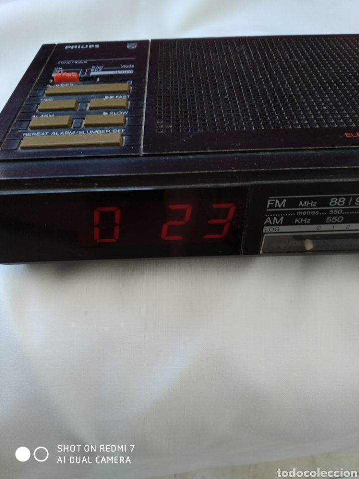 vintage philips clock radio,d 3040, funciona bi - Comprar Radios transistores Pick-Up -