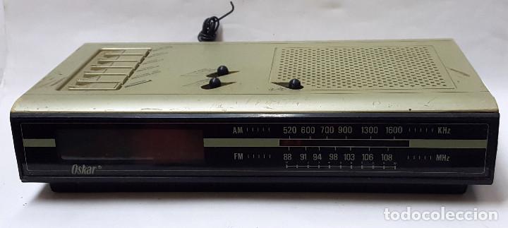 Radios antiguas: Radio Reloj OSKAR. Sin cable. - Foto 1