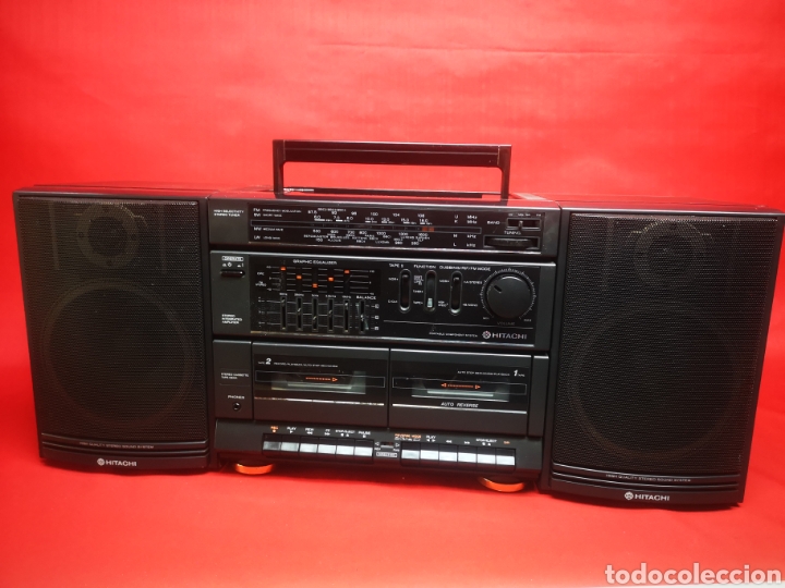 Radio-cassette doble pletina. Vintage. Mini cadena.