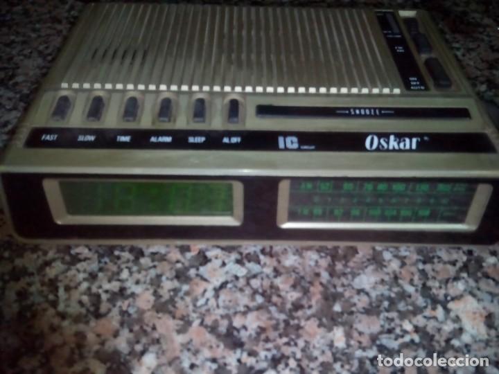 Radios antiguas: radio,reloj,despertador marca OSKAR - Foto 3