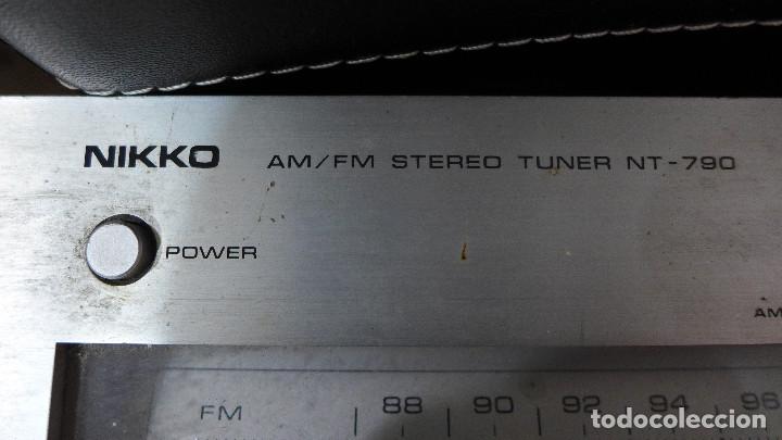 Radios antiguas: SINTONIZADOR DE RADIO NIKKO NT-790 AM/FM STEREO TUNER - Foto 3 - 282873233