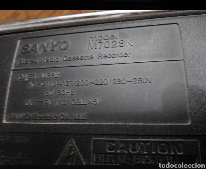 Radios antiguas: Radio cassette sanyo - Foto 3