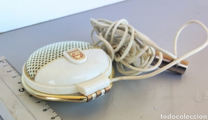 Radios antiguas: Antiguo Micr&oacute;fono Philips EL 3750 a&ntilde;os 50 - Foto 6