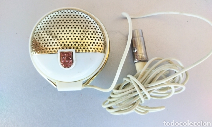Radios antiguas: Antiguo Micr&oacute;fono Philips EL 3750 a&ntilde;os 50 - Foto 4