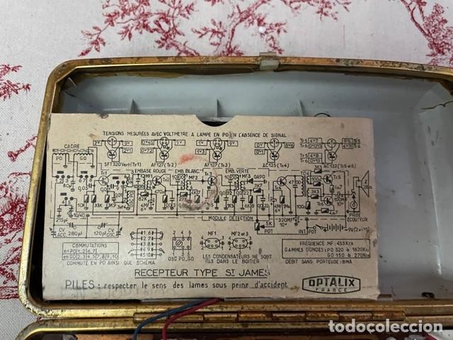 Radios antiguas: ANTIGUO RADIO TRANSISTOR OPTALIX ST JAMES - Foto 7