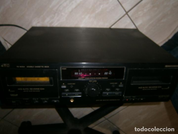Radios antiguas: ANTIGUO CASETTE DOBLE JVC - MODEL DOUBLE CASSETTE DECK TD-W254 FUNCIONANDO CORRECTAMENTE - Foto 2