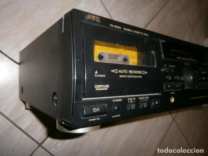 Radios antiguas: ANTIGUO CASETTE DOBLE JVC - MODEL DOUBLE CASSETTE DECK TD-W254 FUNCIONANDO CORRECTAMENTE - Foto 3