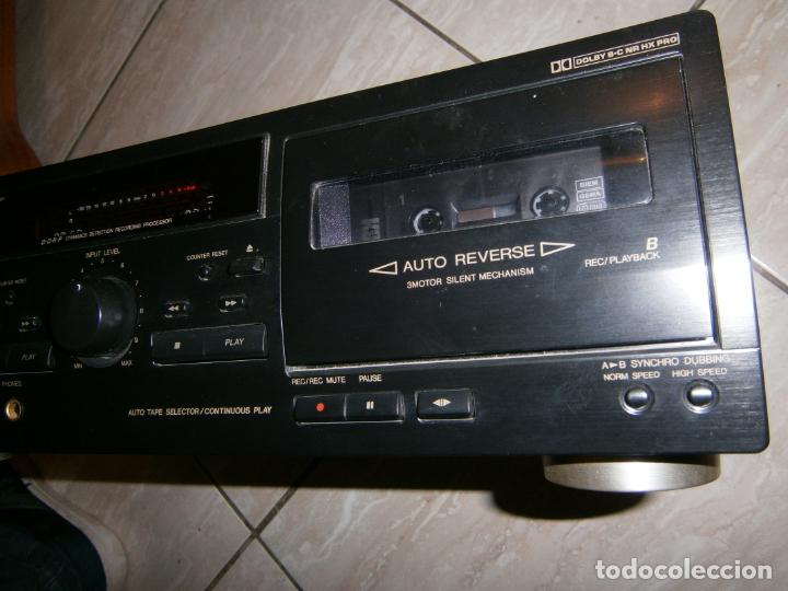 Radios antiguas: ANTIGUO CASETTE DOBLE JVC - MODEL DOUBLE CASSETTE DECK TD-W254 FUNCIONANDO CORRECTAMENTE - Foto 4