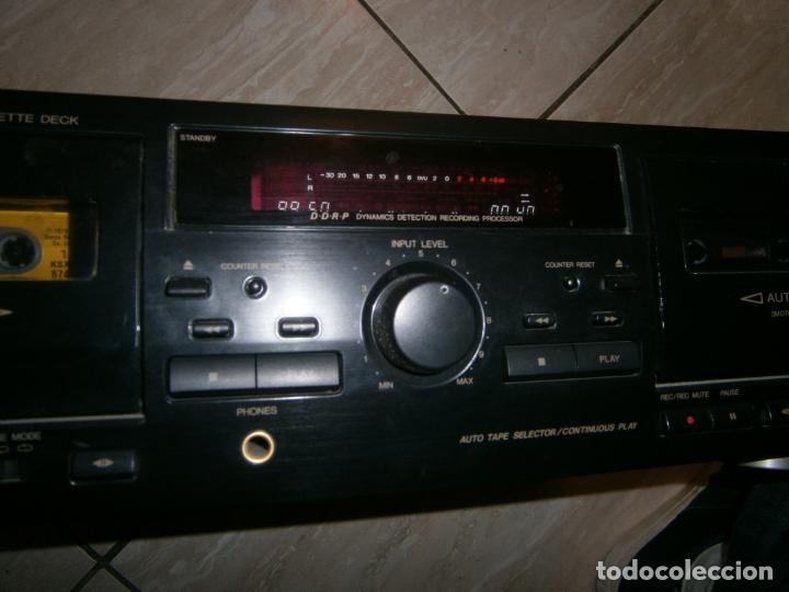 Radios antiguas: ANTIGUO CASETTE DOBLE JVC - MODEL DOUBLE CASSETTE DECK TD-W254 FUNCIONANDO CORRECTAMENTE - Foto 5