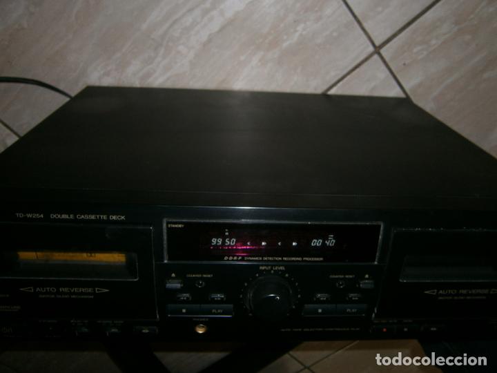 Radios antiguas: ANTIGUO CASETTE DOBLE JVC - MODEL DOUBLE CASSETTE DECK TD-W254 FUNCIONANDO CORRECTAMENTE - Foto 6