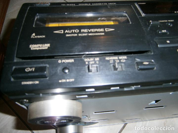 Radios antiguas: ANTIGUO CASETTE DOBLE JVC - MODEL DOUBLE CASSETTE DECK TD-W254 FUNCIONANDO CORRECTAMENTE - Foto 10