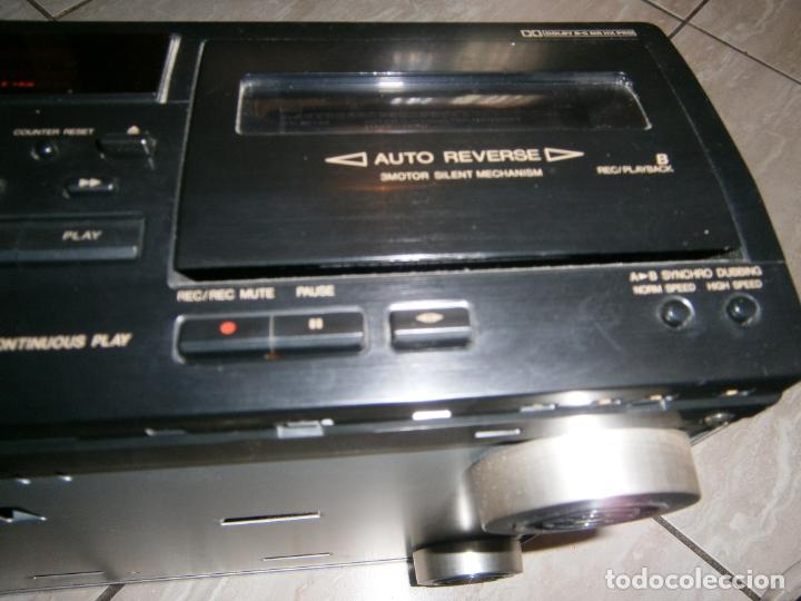 Radios antiguas: ANTIGUO CASETTE DOBLE JVC - MODEL DOUBLE CASSETTE DECK TD-W254 FUNCIONANDO CORRECTAMENTE - Foto 11