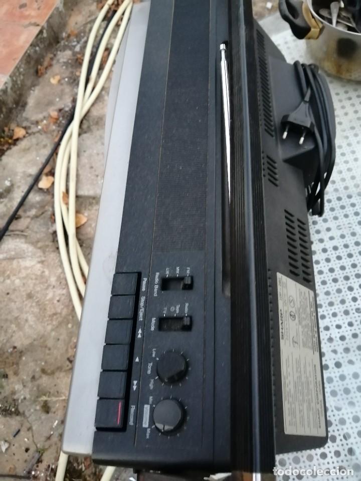 Radios antiguas: teleradiocaset sharp - Foto 2