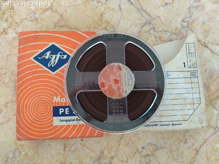 Radios antiguas: Bobina cinta agfa con car&aacute;tula - Foto 2