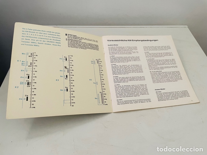 Radios antiguas: Grundig Weltzeithur libreto emisoras - Foto 4