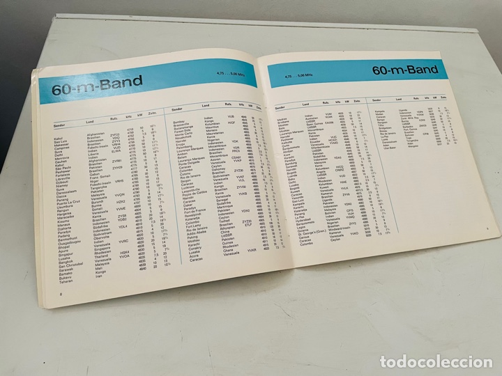 Radios antiguas: Grundig Weltzeithur libreto emisoras - Foto 5
