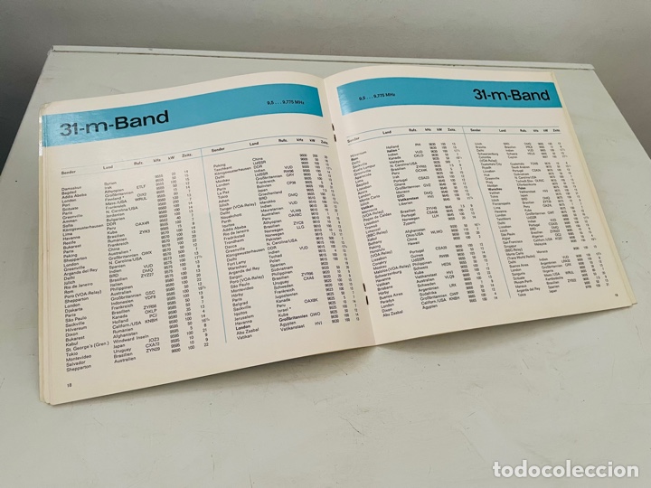 Radios antiguas: Grundig Weltzeithur libreto emisoras - Foto 8