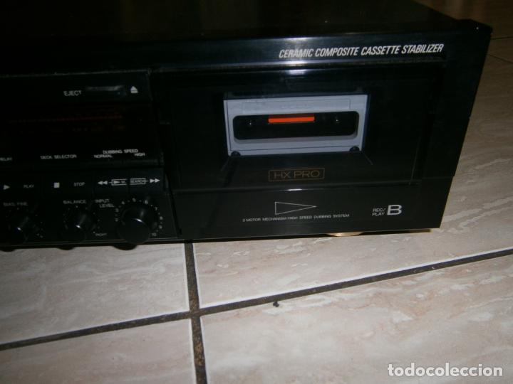 Radios antiguas: ESPECTACULAR MODULO DENON DOBLE CASETTE DRW-750A - Foto 3