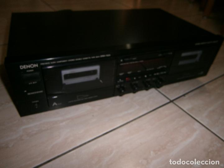 Radios antiguas: ESPECTACULAR MODULO DENON DOBLE CASETTE DRW-750A - Foto 1