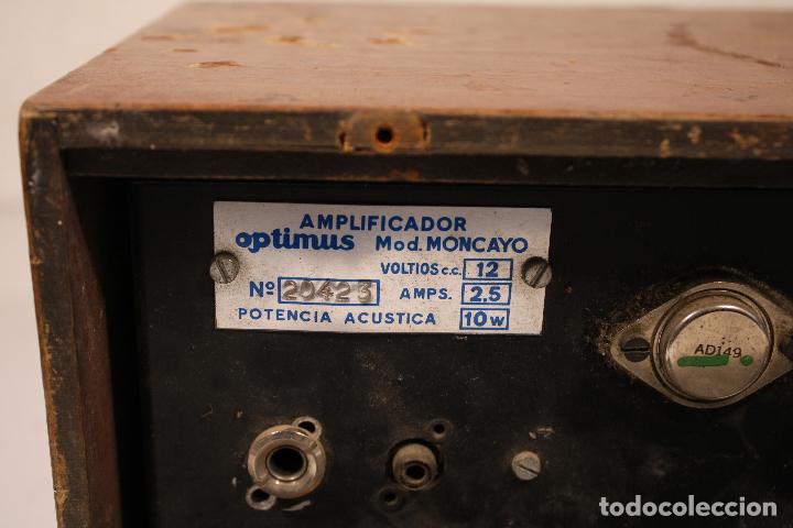 Radios antiguas: antiguo amplificador optimus mod. moncayo - Foto 2