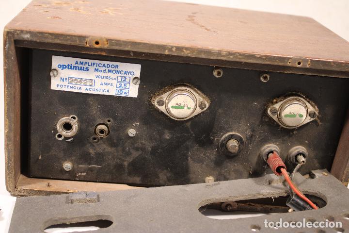 Radios antiguas: antiguo amplificador optimus mod. moncayo - Foto 3