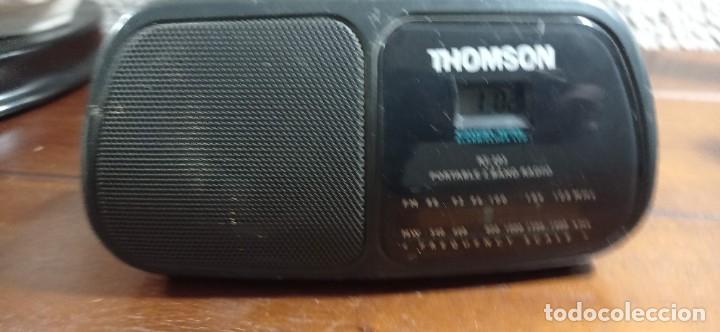 Radios antiguas: RADIO RELOJ THONSON RT 203, Funcionando - Foto 1